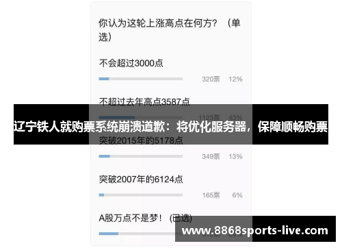 辽宁铁人就购票系统崩溃道歉：将优化服务器，保障顺畅购票